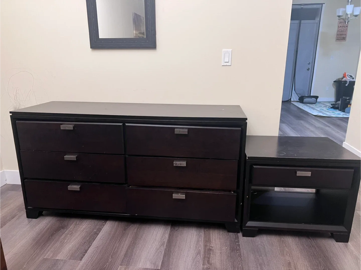 Dark Brown Dresser and Nightstand Set image indicator(2)