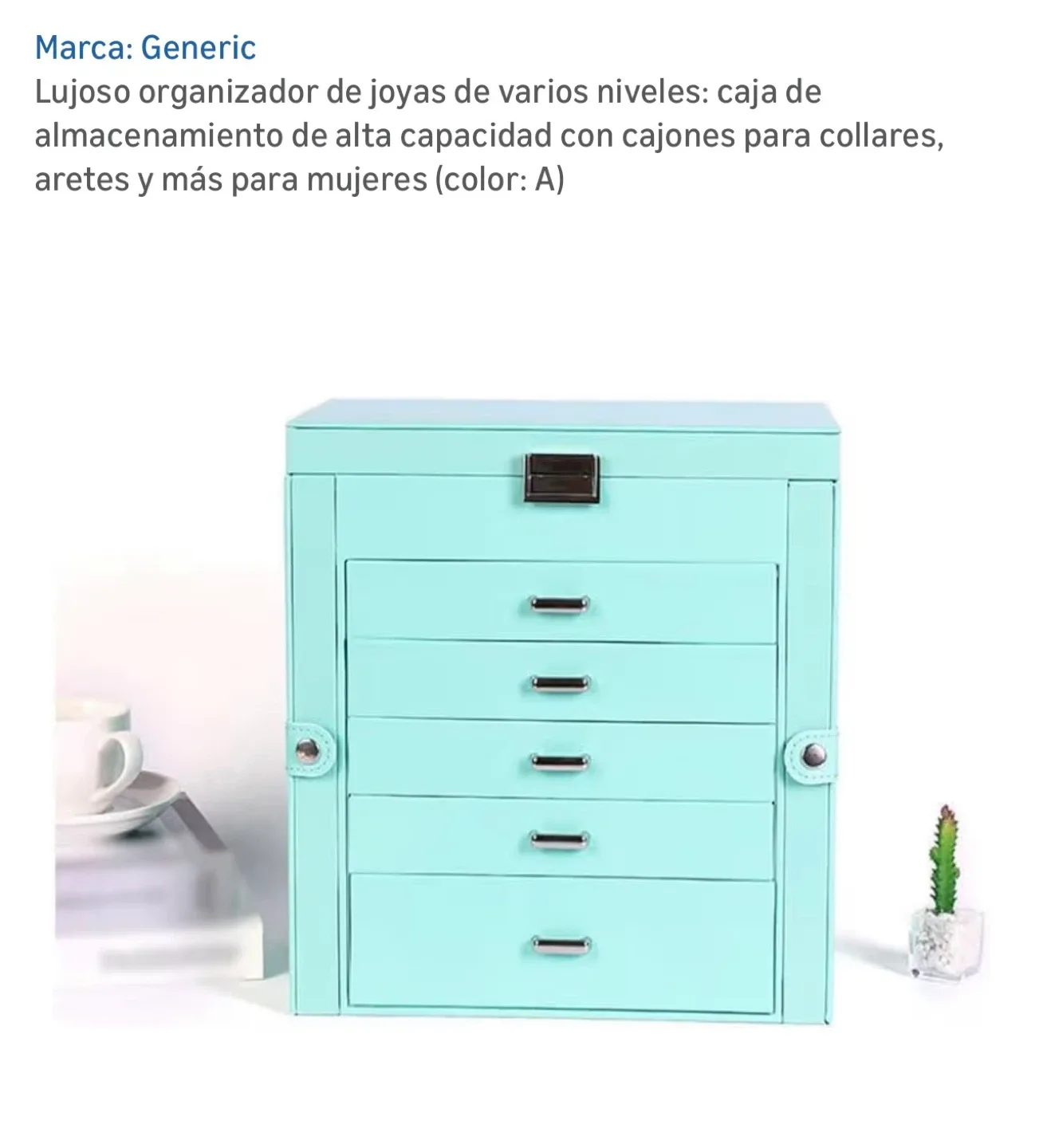 Jewelry Organizer Box with Drawers image indicator(3)