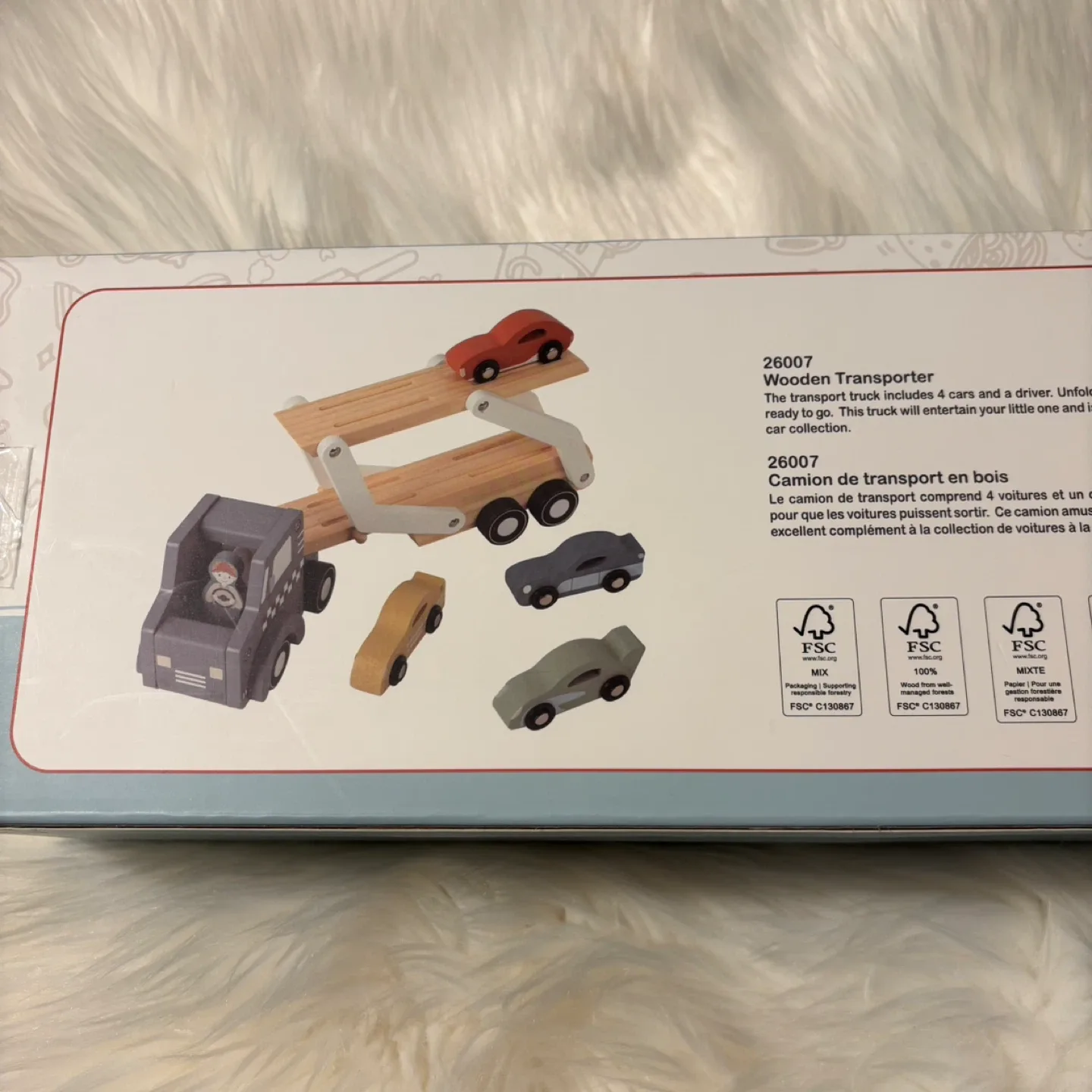 Ego Fun Wooden Transporter Truck Toy (18m+) image indicator(2)