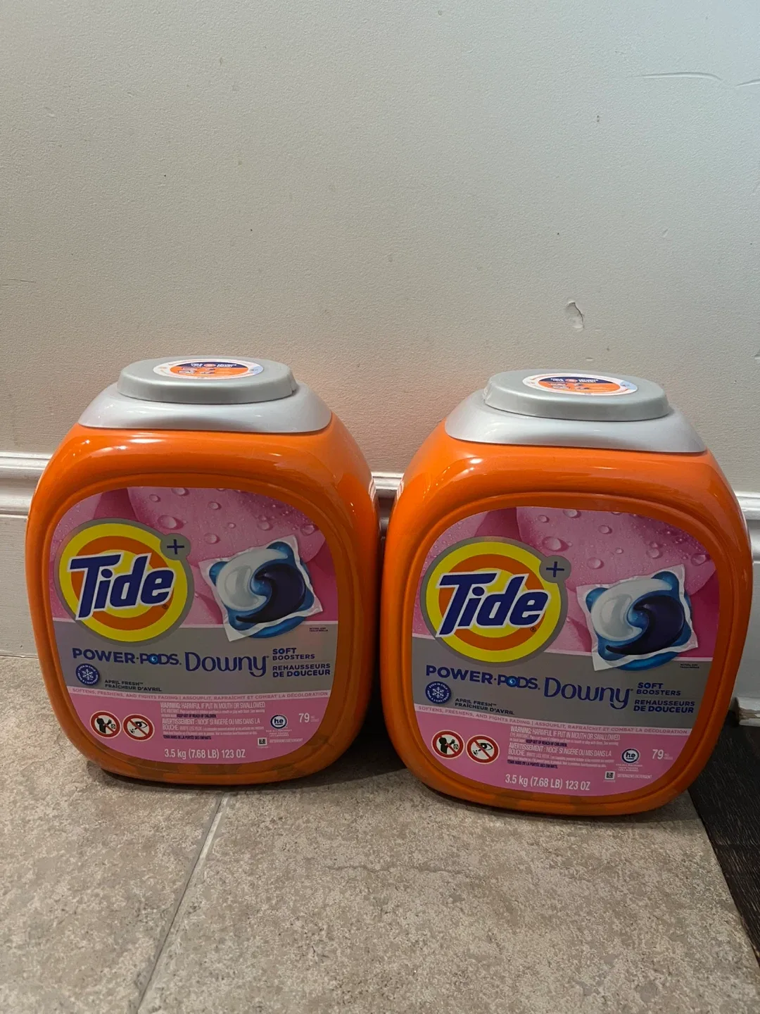 Tide power pods with downy
