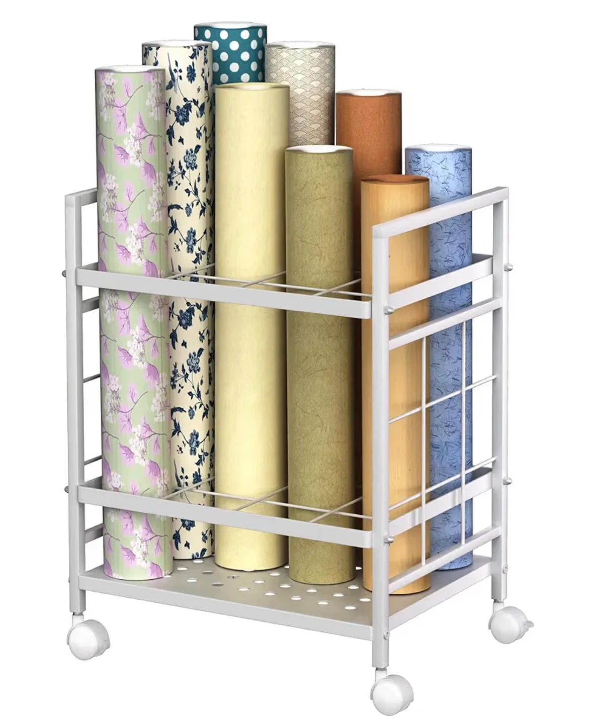 Blueprint Storage Rack - White, Rolling Cart image indicator(3)
