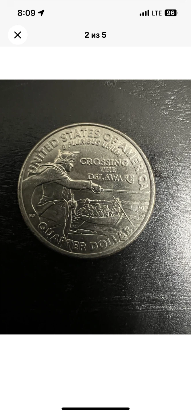 2021 Crossing the Delaware Quarter - photo 2