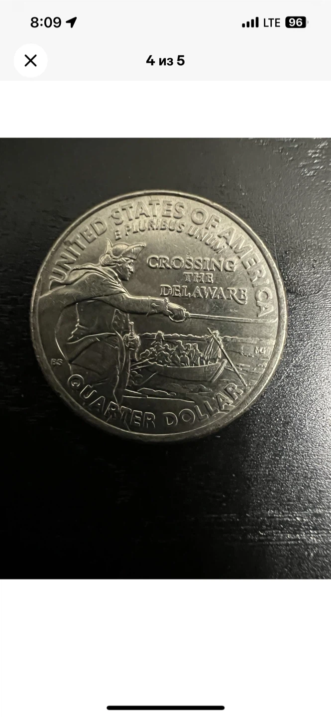 2021 Crossing the Delaware Quarter - photo 4