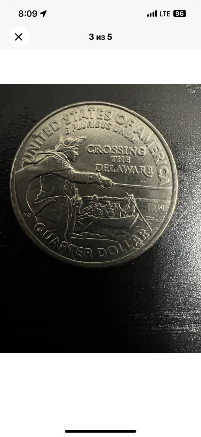 2021 Crossing the Delaware Quarter - photo 3