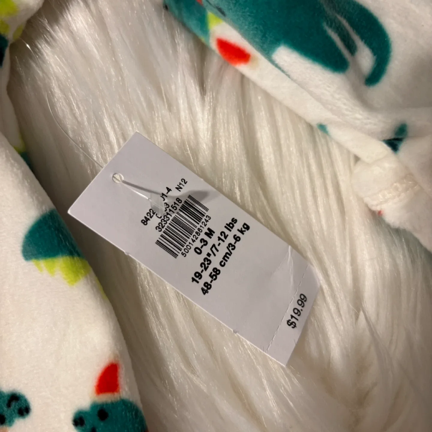 New Old Navy 0-3M Dinosaur Print Sleepsuit image indicator(3)