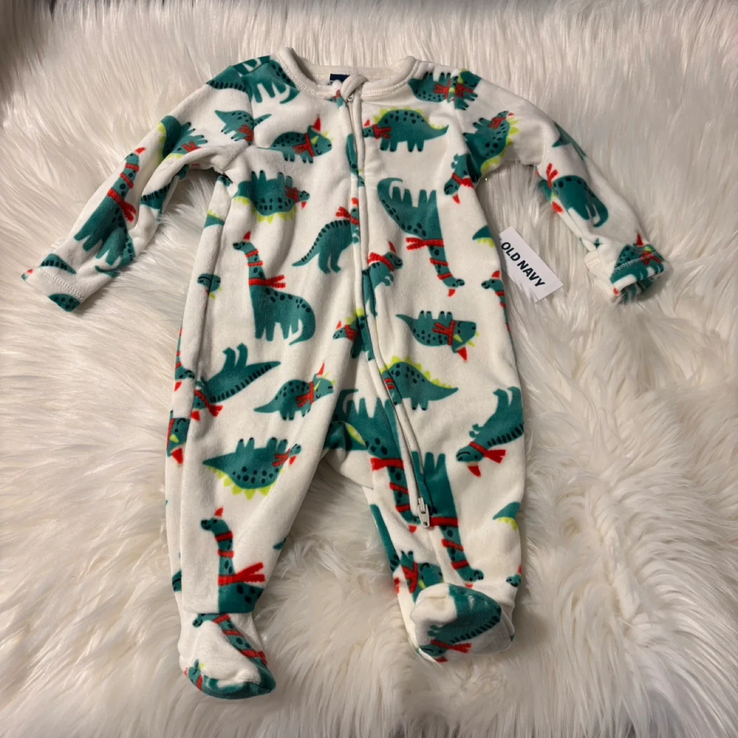 New Old Navy 0-3M Dinosaur Print Sleepsuit