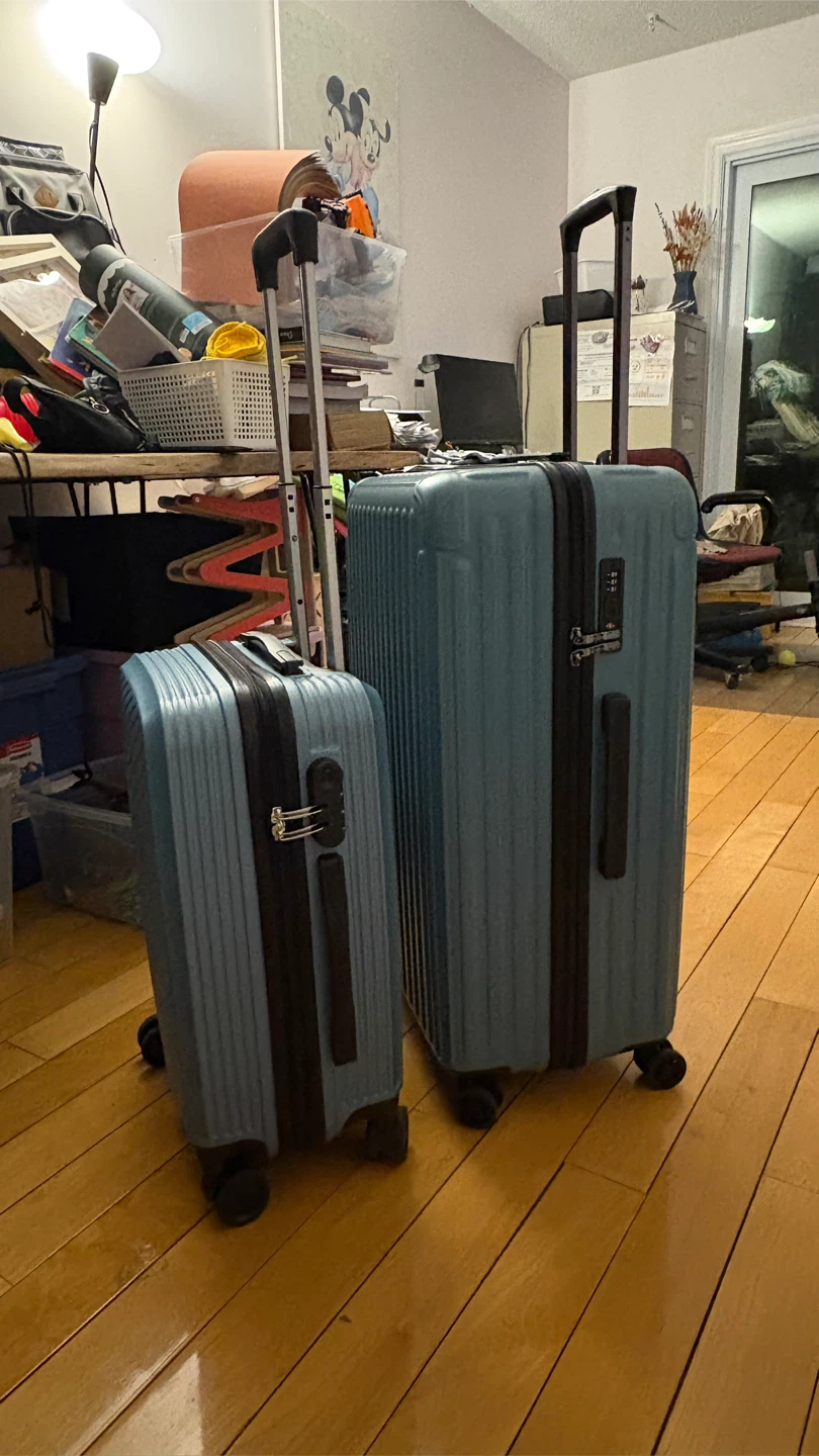 Blue Hard Shell Suitcase