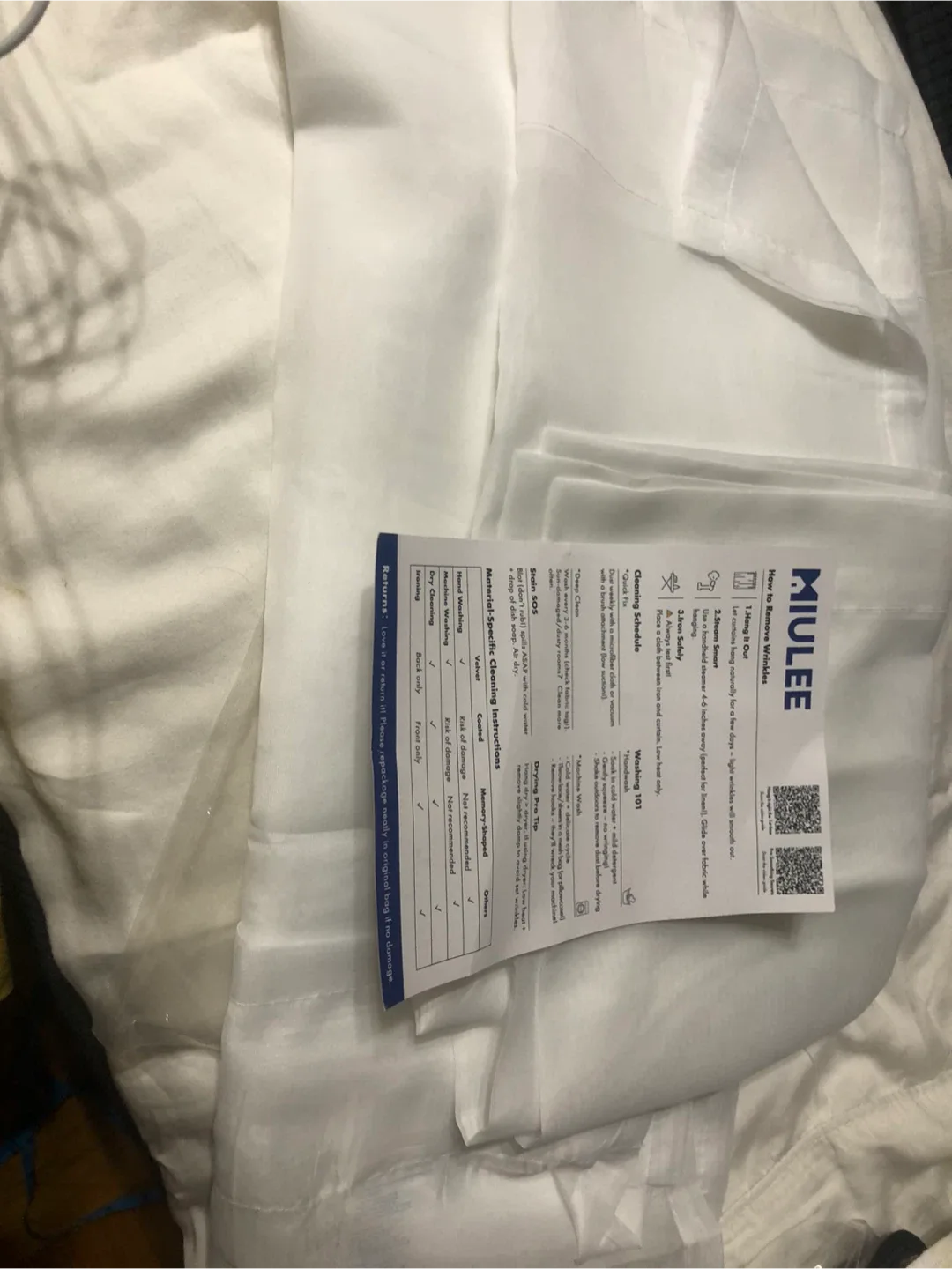 New MIULEE White Sheer Curtains (54" x 48") image indicator(6)