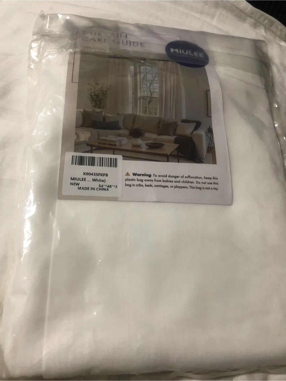 New MIULEE White Sheer Curtains (54" x 48") image indicator(3)
