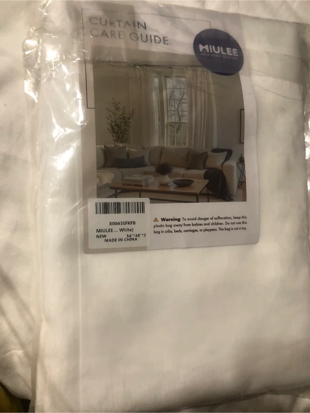 New MIULEE White Sheer Curtains (54" x 48") image indicator(2)