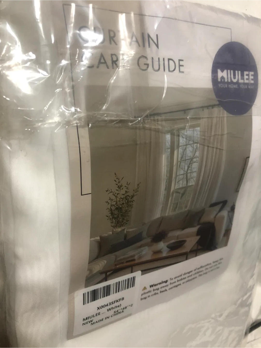 New MIULEE White Sheer Curtains (54" x 48") image indicator(4)