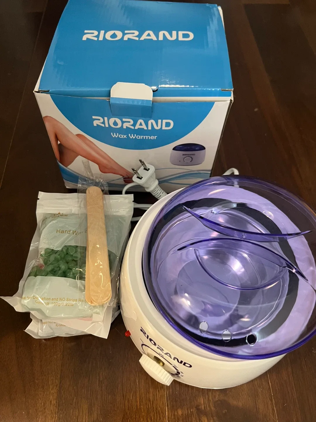 Wax Warmer Hair Removal Kit with 2 Hard Wax Beans