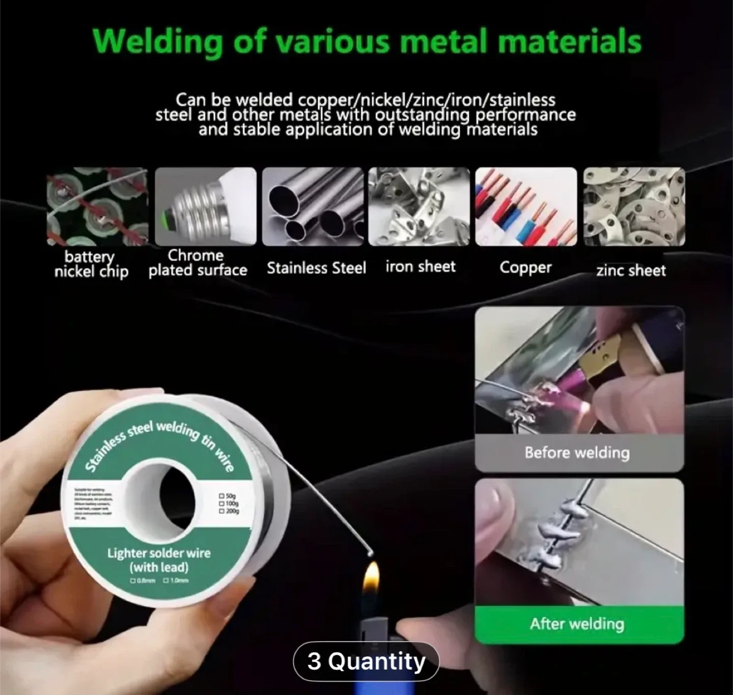 1pc 100g, High-Quality 0.8mm Solder Wire Roll image indicator(7)