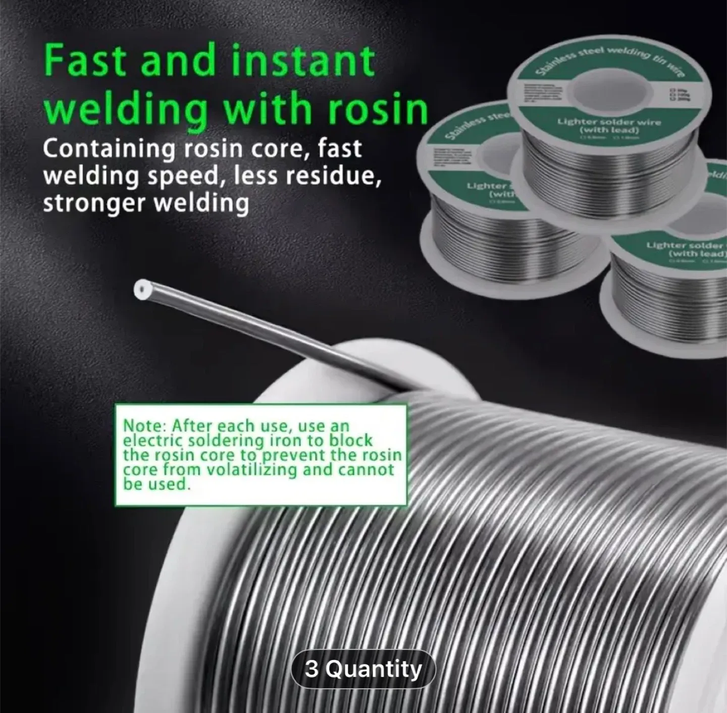 1pc 100g, High-Quality 0.8mm Solder Wire Roll image indicator(2)