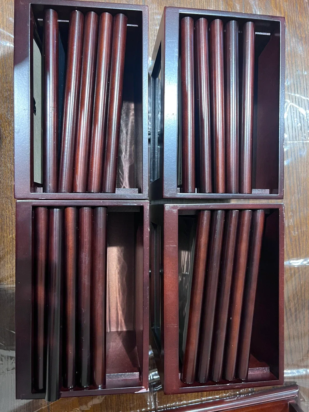 Wooden Photo Album Organizer with Drawers image indicator(5)