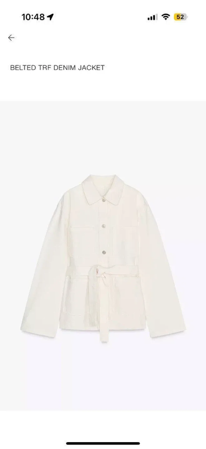 Denim jacket with belt ZARA, XXL(good for XL) image indicator(9)