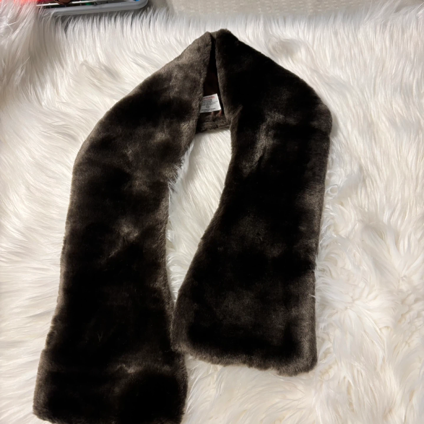 NEXT Faux Fur Scarf - Brown - photo 2