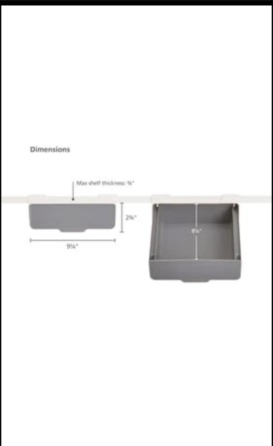 Under Shelf Drawer Kitchen Cabinet Storage Organizer image indicator(3)