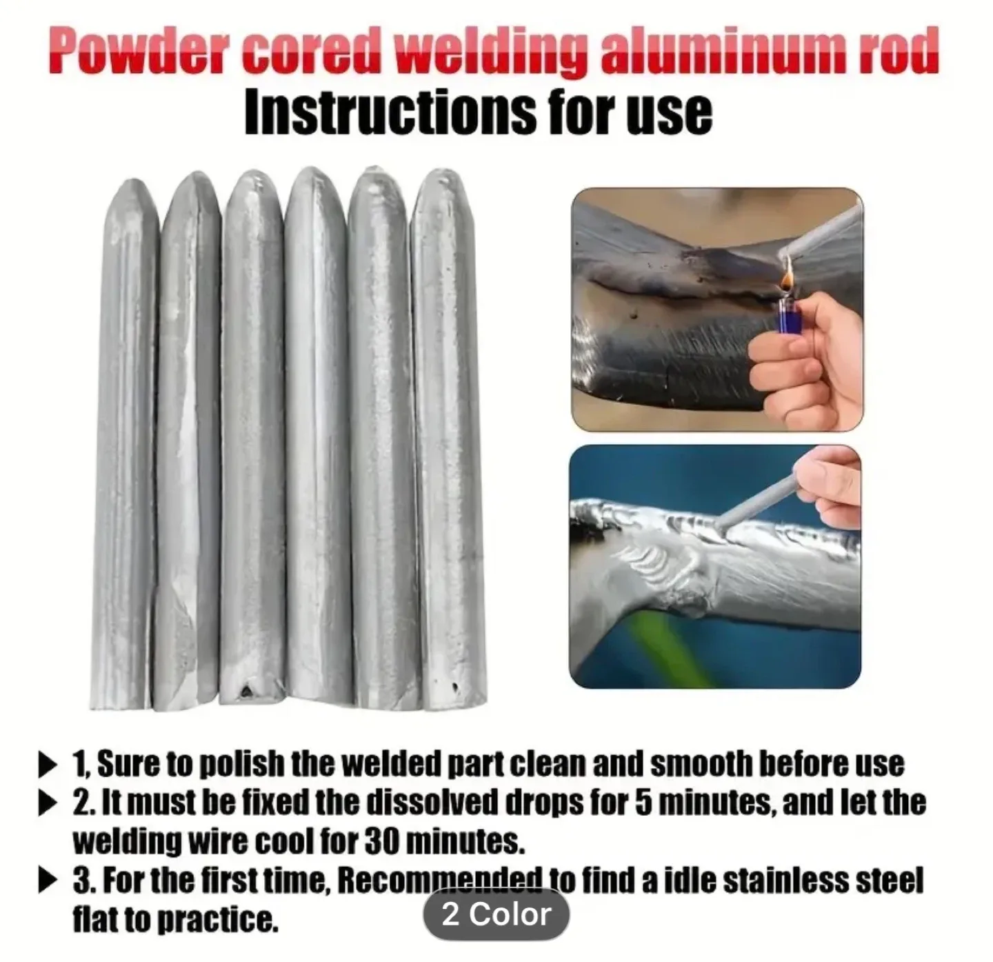 1 Pack Low Temperature Aluminum Solder Rods