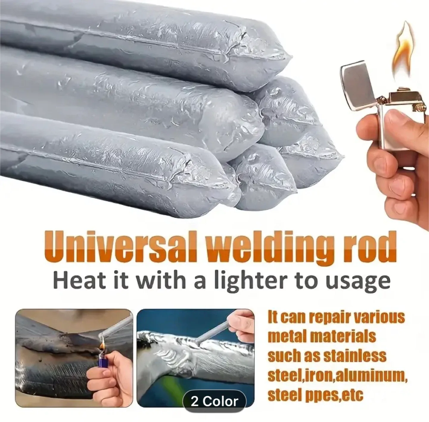 1 Pack Low Temperature Aluminum Solder Rods image indicator(4)