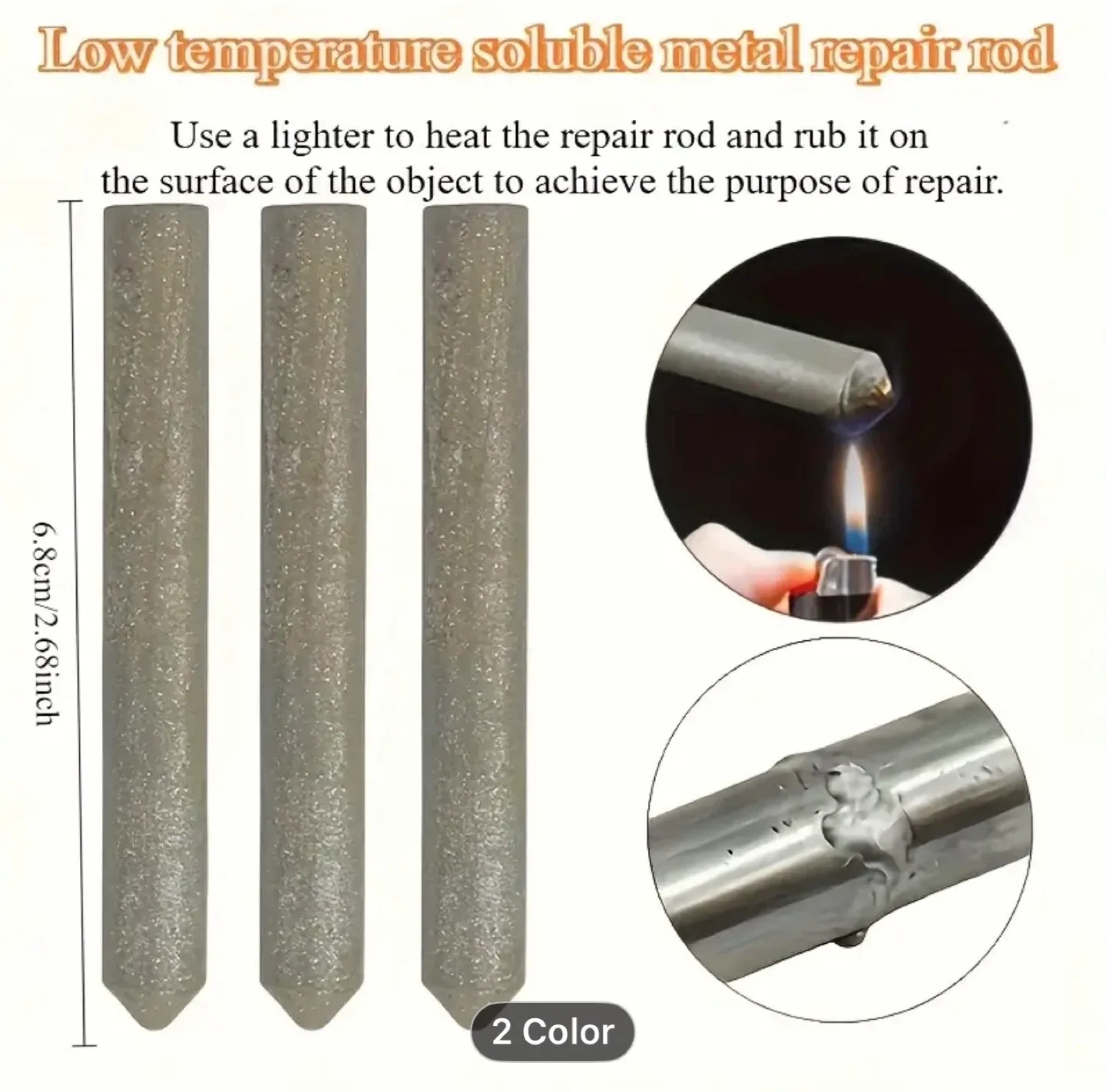 1 Pack Low Temperature Aluminum Solder Rods image indicator(9)