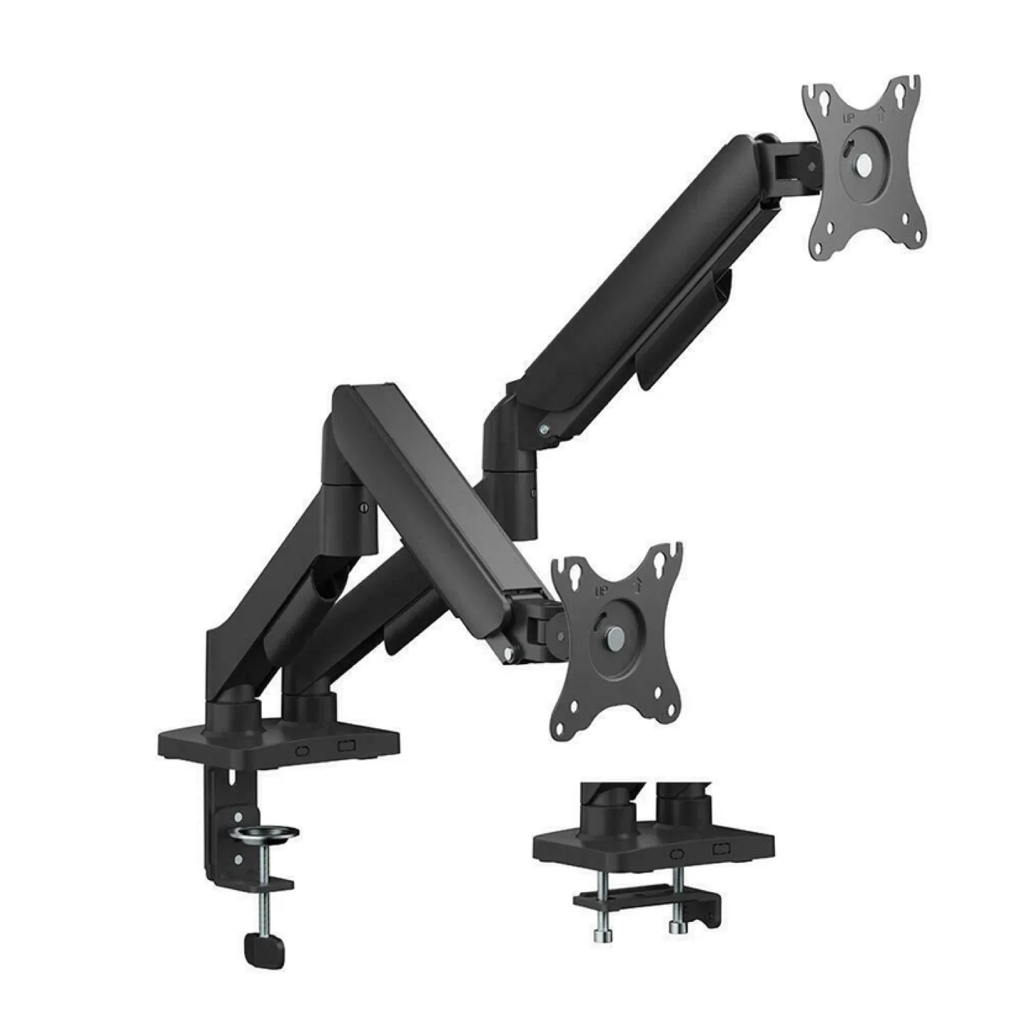 Dual Monitor Desk Mount - Black