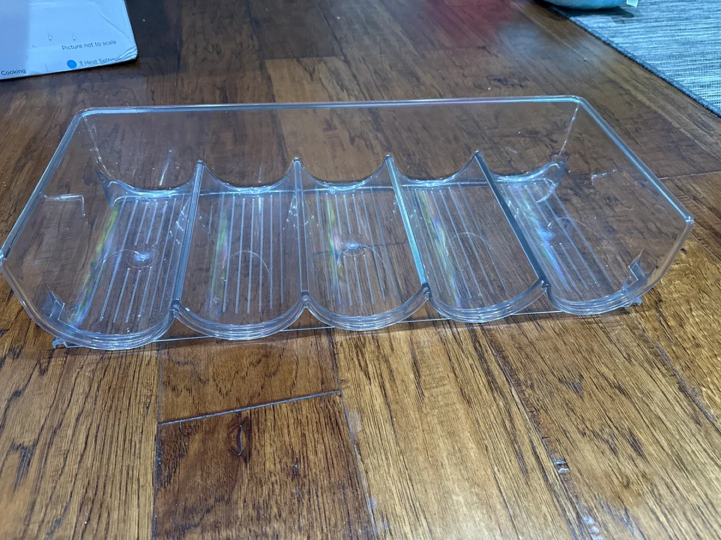 Clear Plastic bottle/wine Rack Refrigerator Organizer