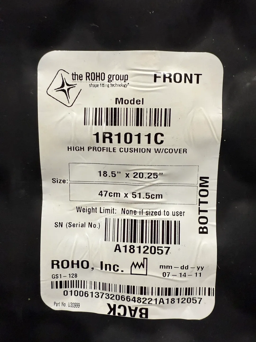 ROHO Cushion for Wheelchair image indicator(5)