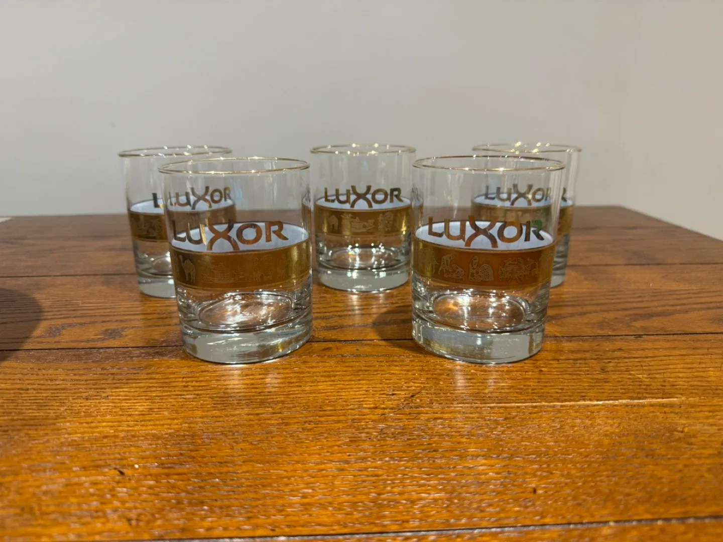 Luxor Las Vegas Whiskey Glasses (Set of 5)