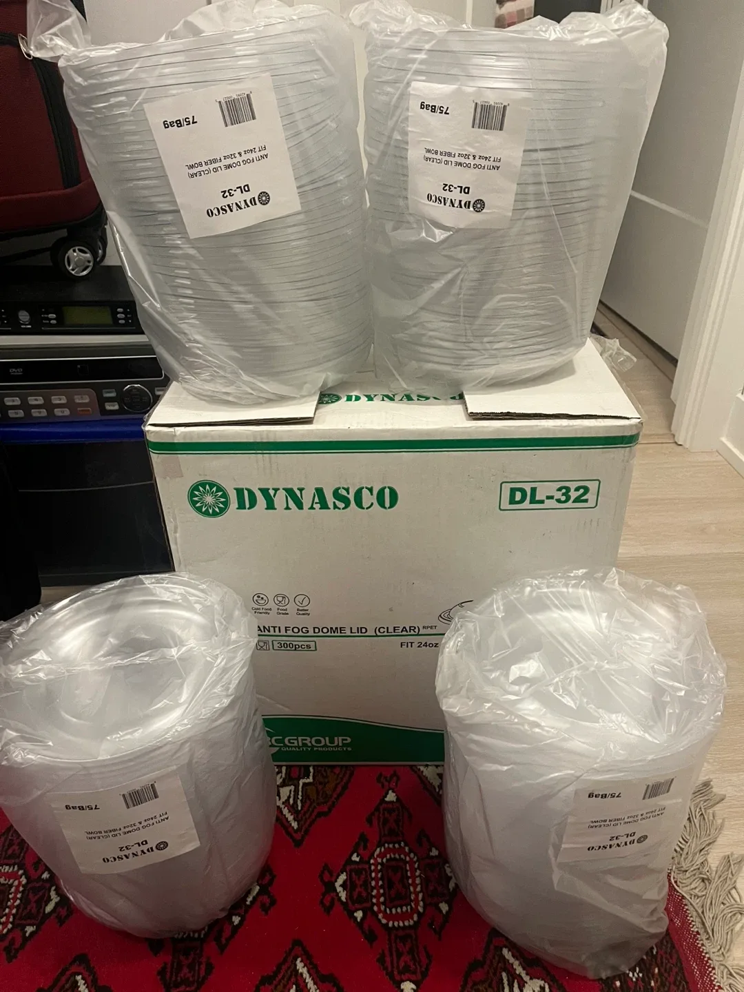 Dynasco DL-32 Anti-Fog Dome Lids – 300 pcs #Cleanout image indicator(2)