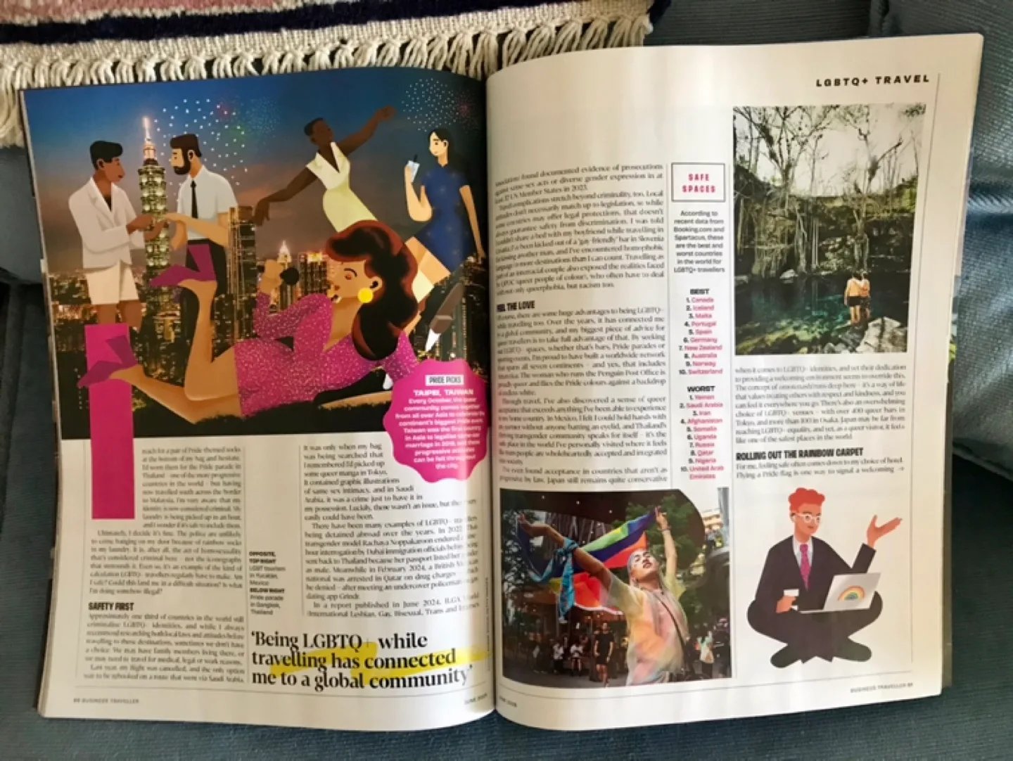 Large TOTE+Sunglasses+Large Fan+LGBTBusiness Travel Mag image indicator(4)