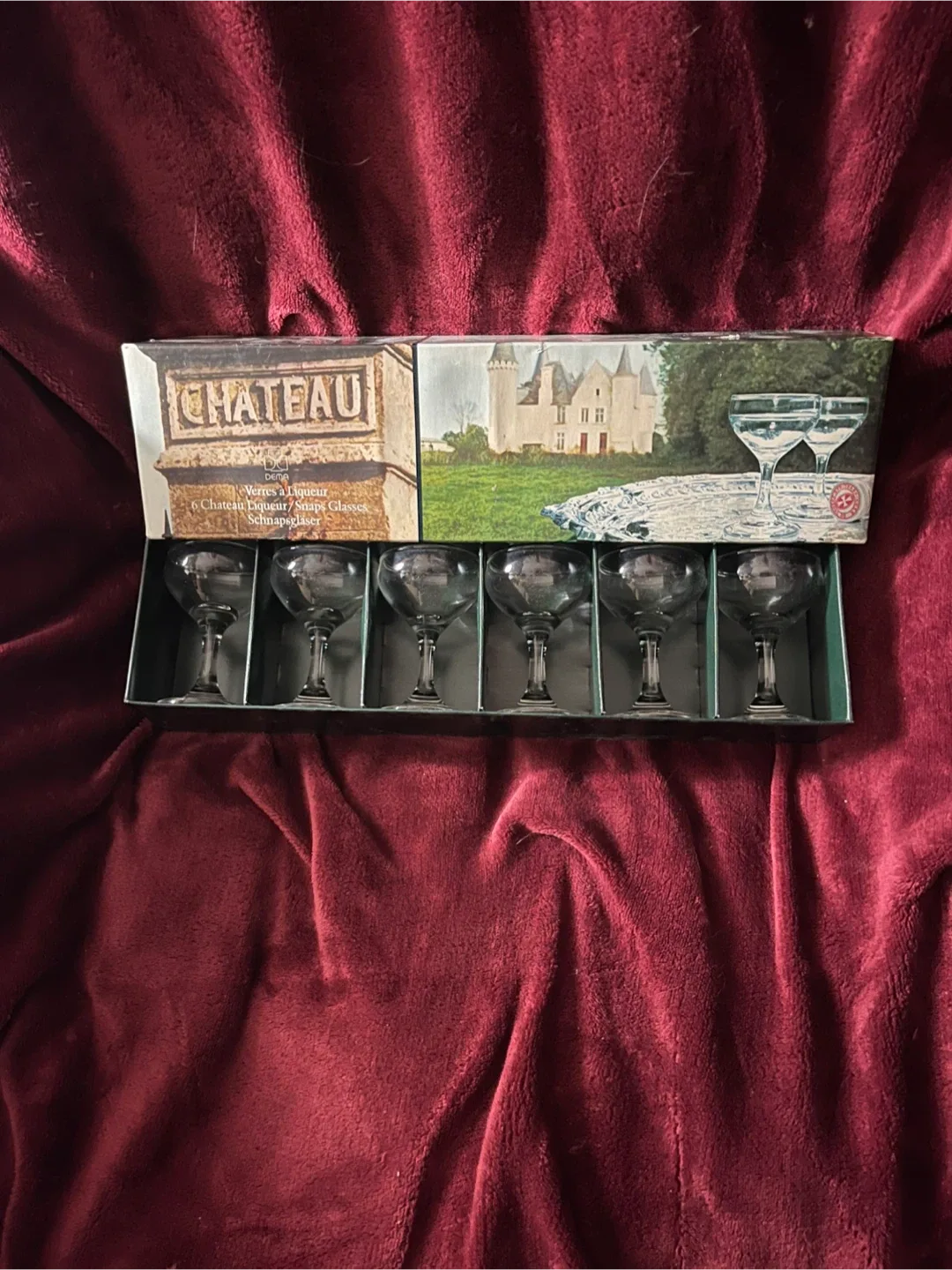 Chateau Brandy Glasses, Set of 6, New in Box image indicator(6)