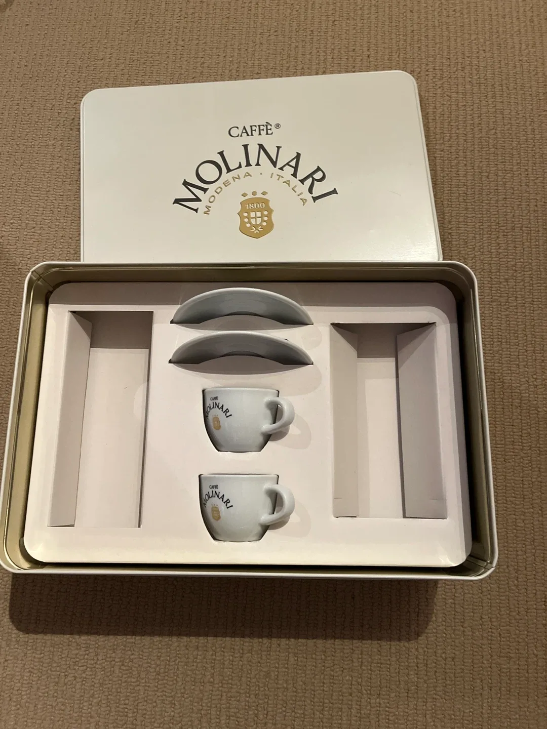Caffè Molinari Modena Italia Espresso Cup Set