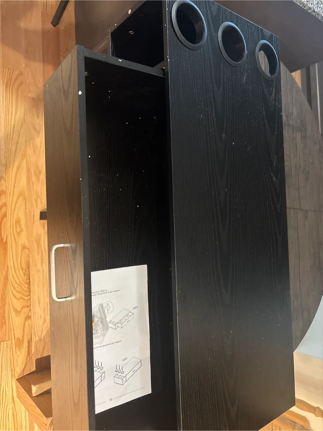 Black Salon Tray with Mount Drawer & Cup Holders image indicator(5)