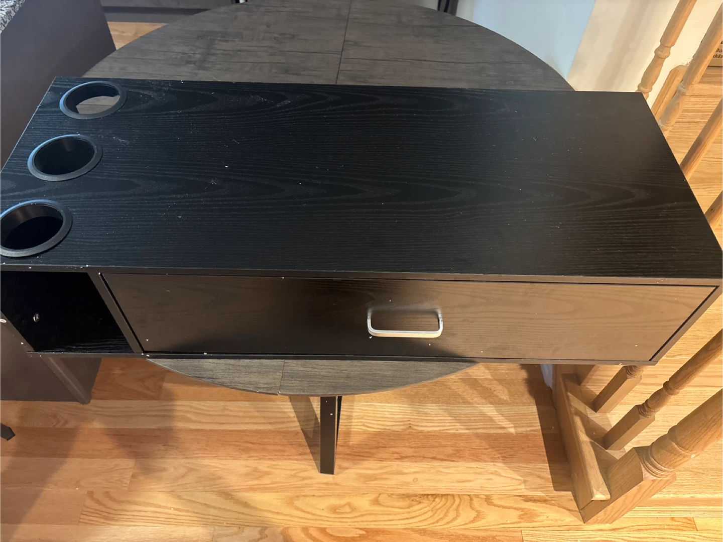 Black Salon Tray with Mount Drawer & Cup Holders - photo 3
