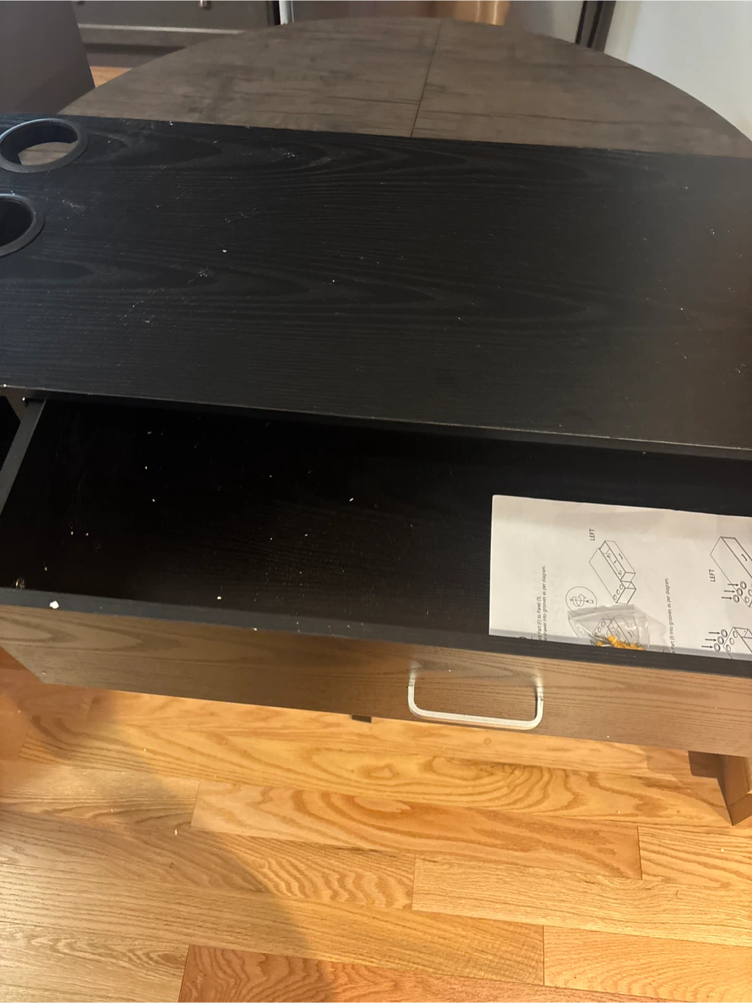 Black Salon Tray with Mount Drawer & Cup Holders - photo 4