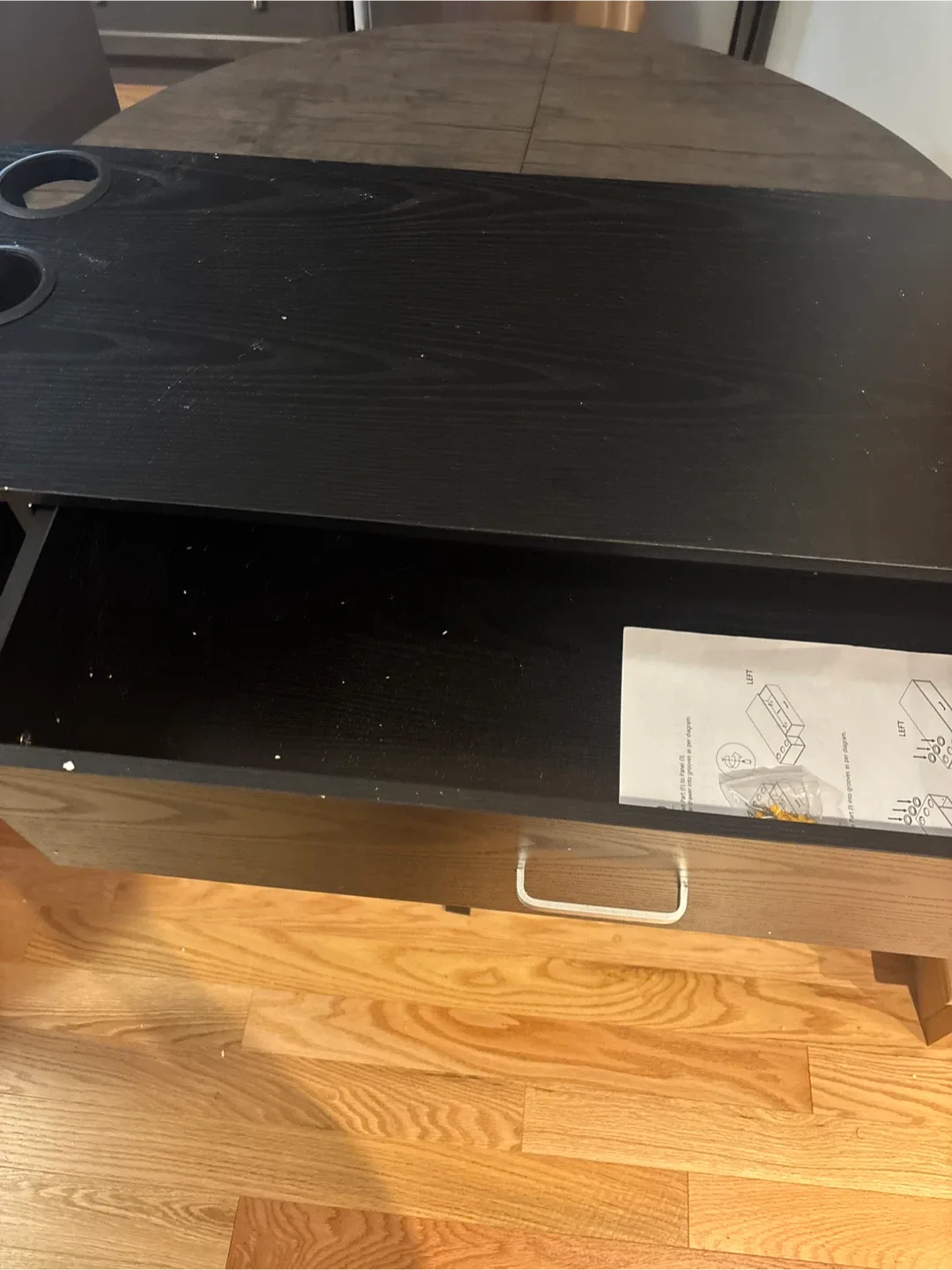 Black Salon Tray with Mount Drawer & Cup Holders image indicator(4)