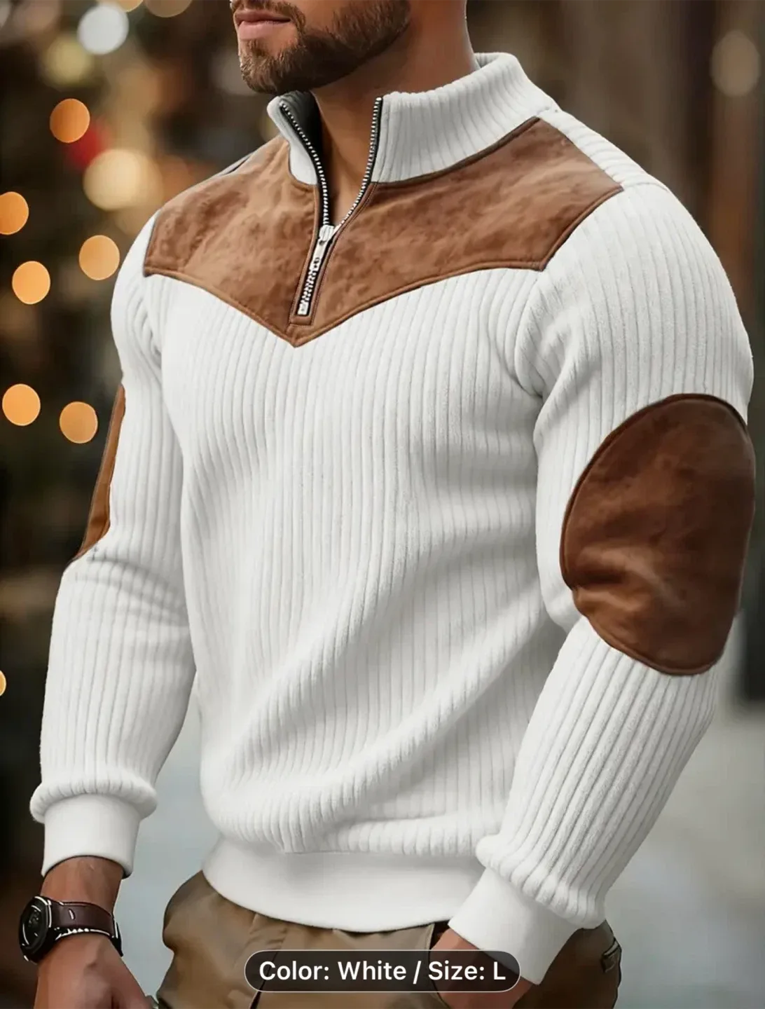 Christmas Men's Gift Men's Stand Collar