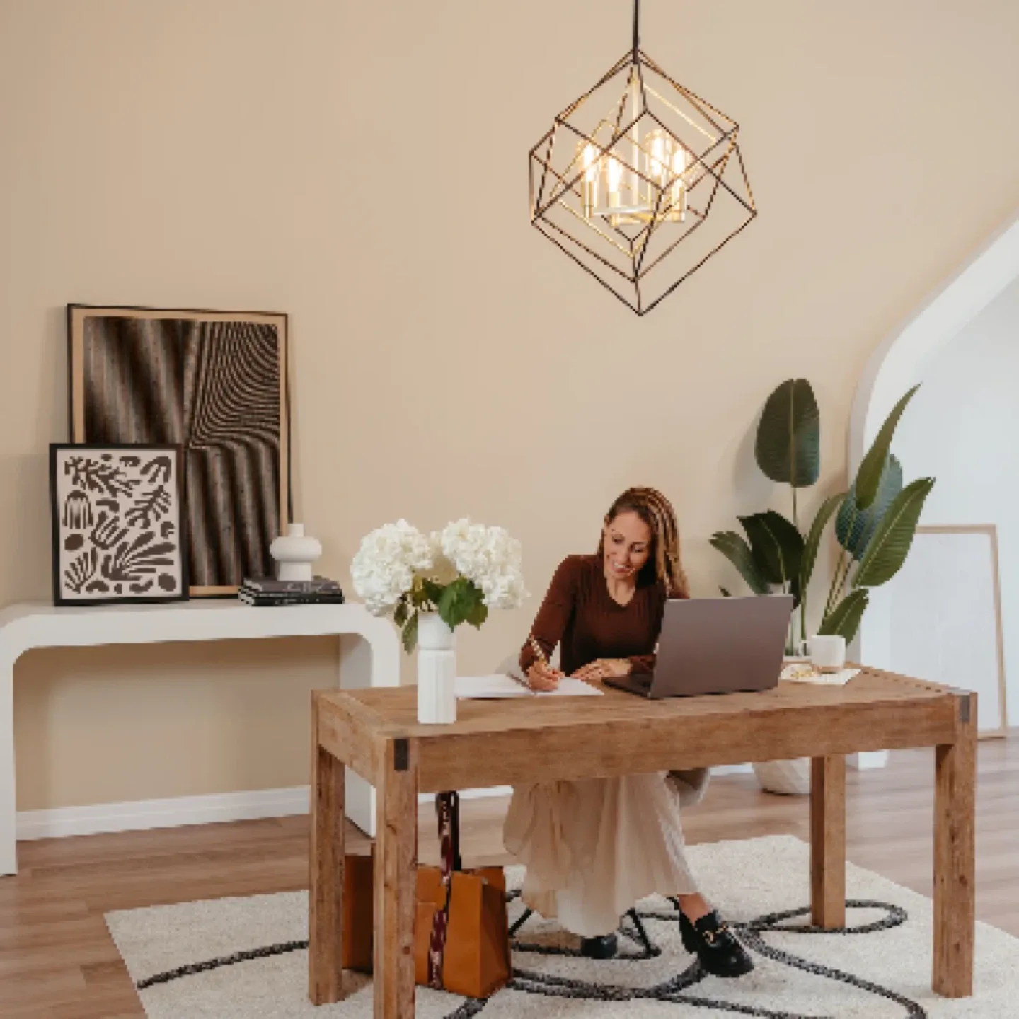 Artika Harmonium 4-Light Pendant - Black & Gold image indicator(3)