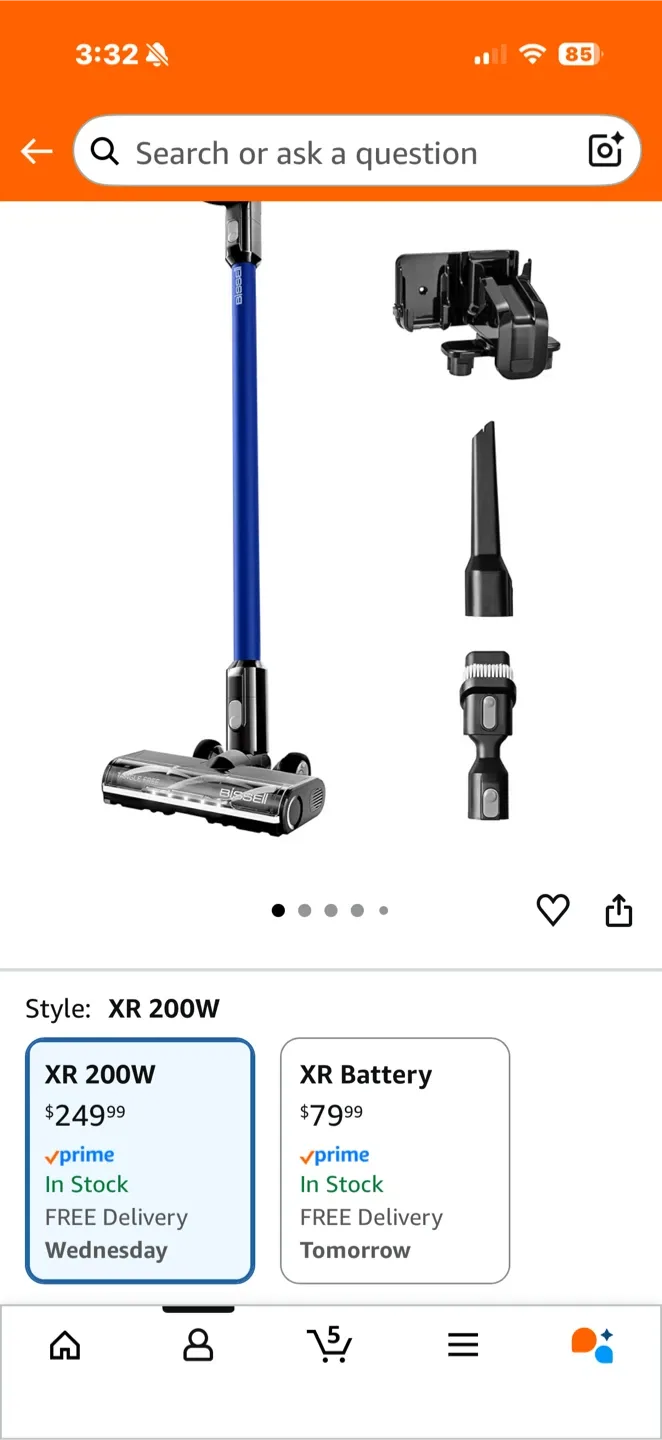 BISSELL PowerClean XR Cordless Vacuum (Model 3789D) image indicator(6)