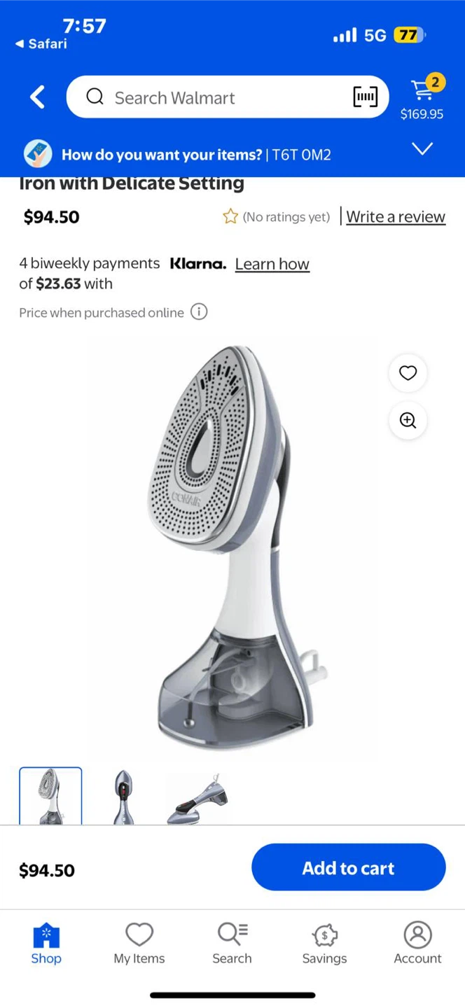 Conair 2-in-1 Steamer & Iron - Gently Used
