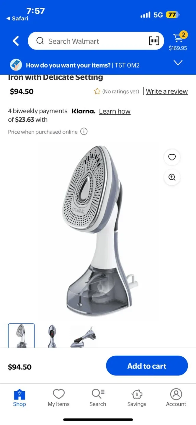 Conair 2-in-1 Steamer & Iron - Gently Used