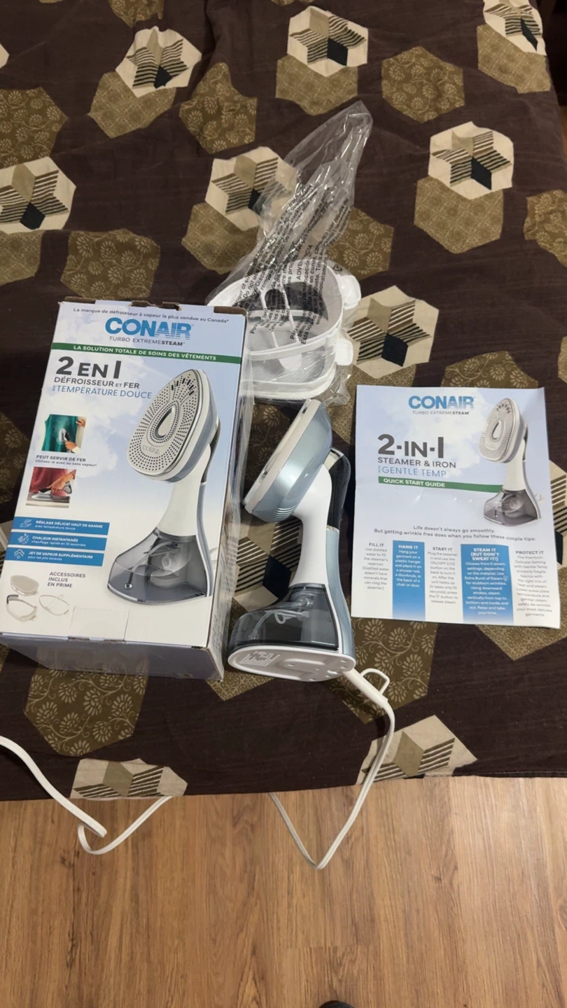 Conair 2-in-1 Steamer & Iron - Gently Used - photo 3