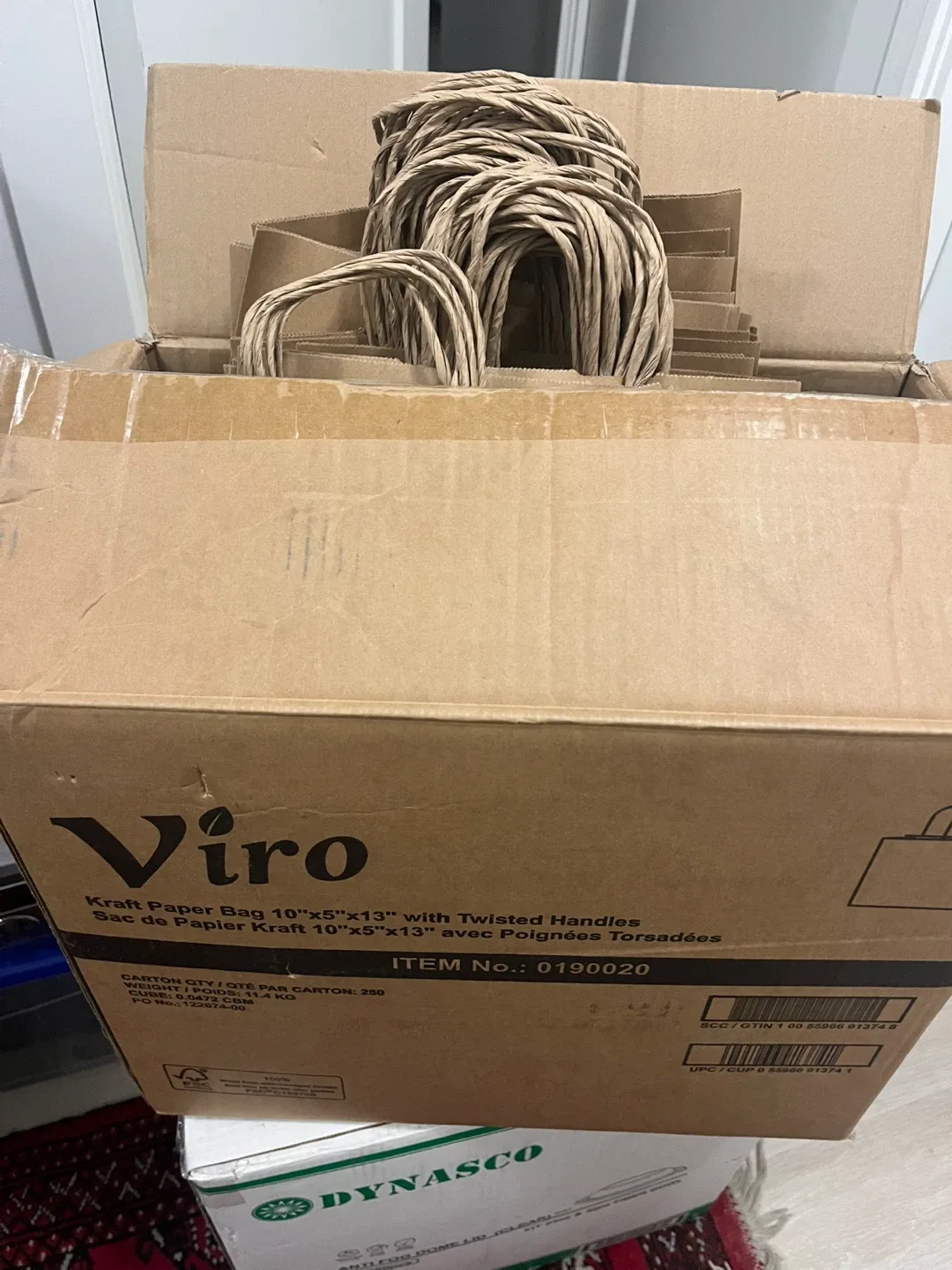 Viro Kraft Paper Bags 10"x5"x13"#Cleanout 🥕🌱