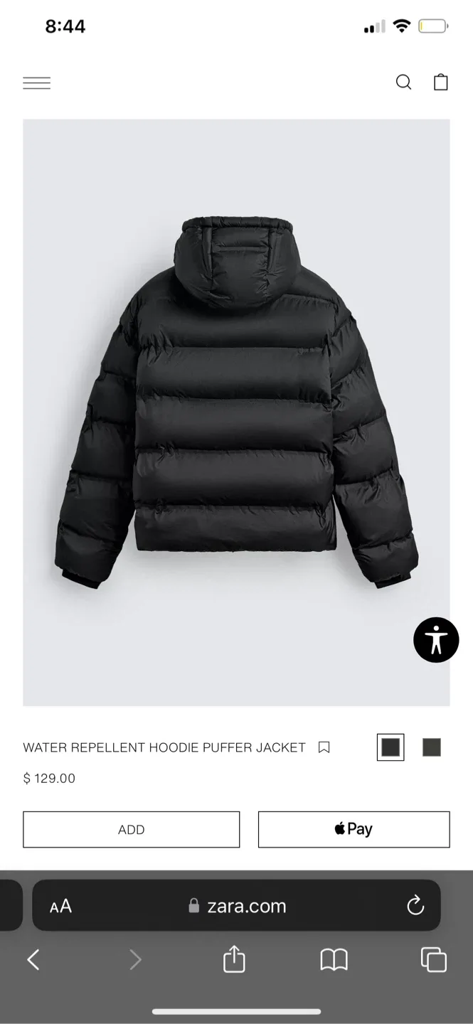 Zara Puffer Jacket - Size S #Cleanout