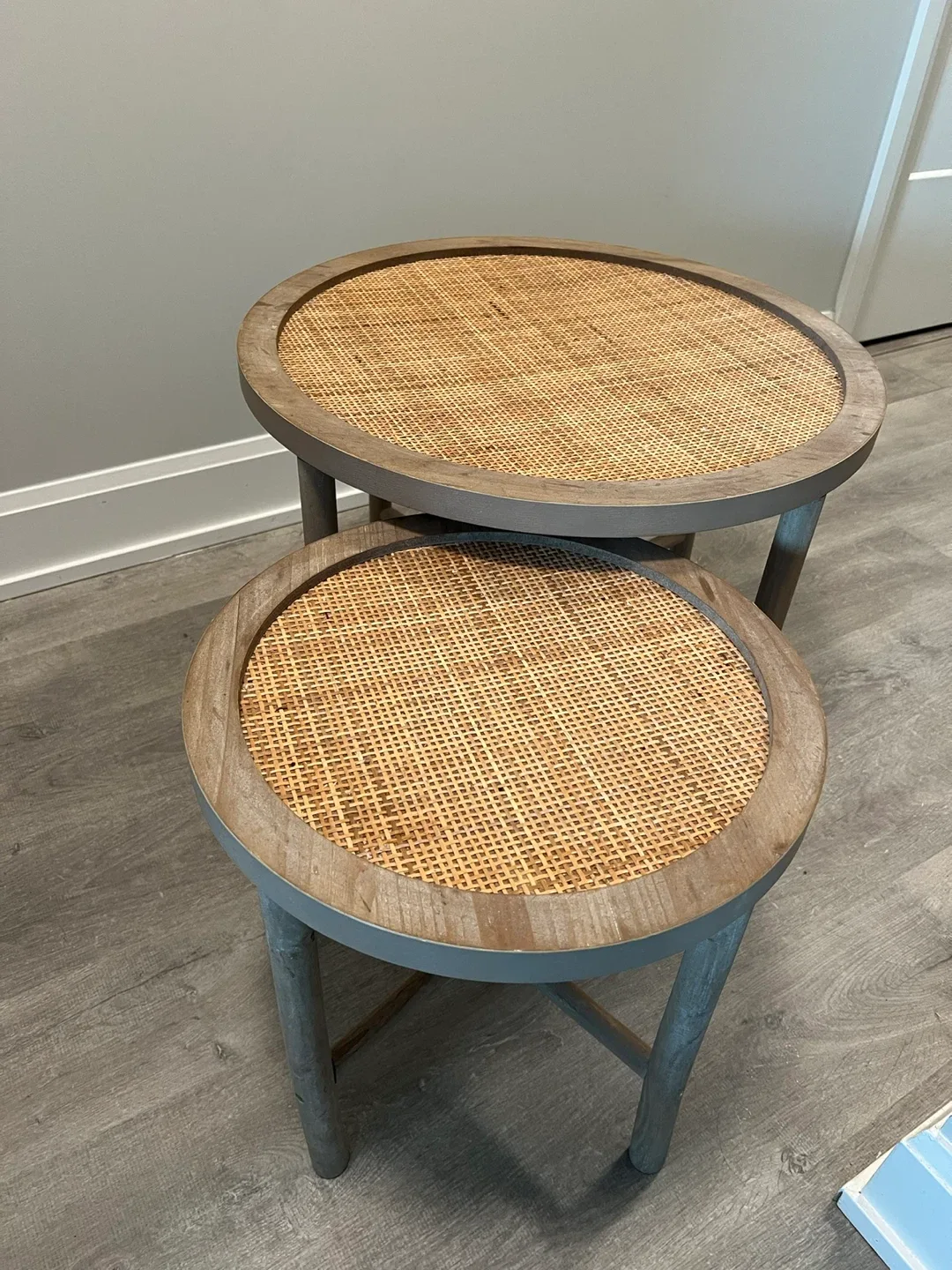 Rustic Rattan Side Table image indicator(2)