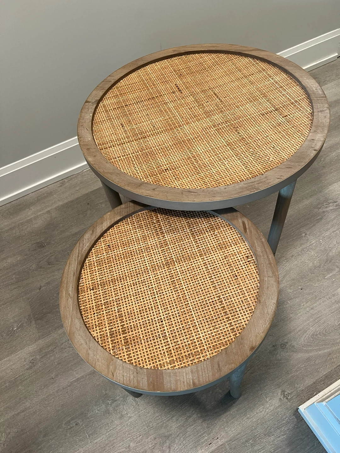 Rustic Rattan Side Table - photo 5