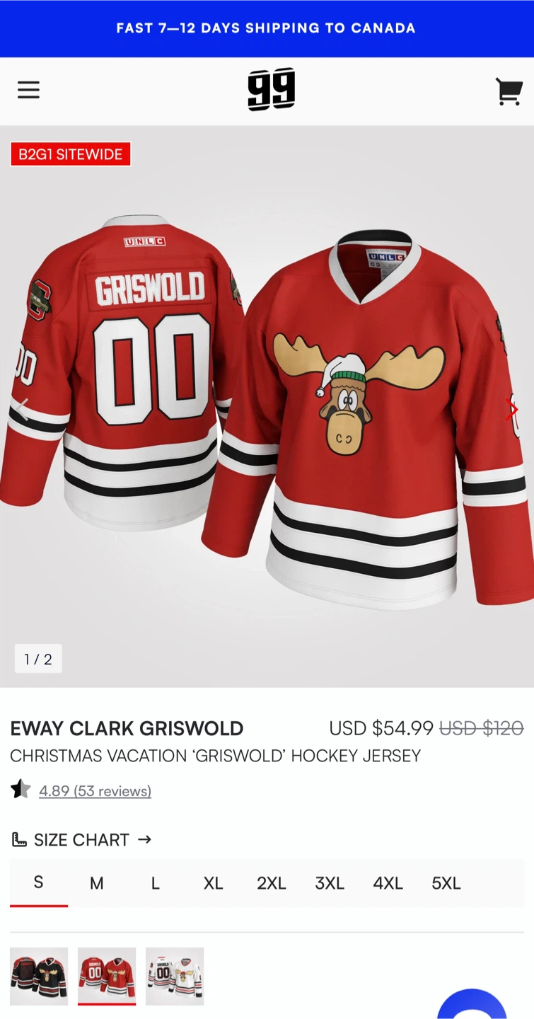Christmas Vacation Griswold  Hockey Jersey Unisex - photo 3