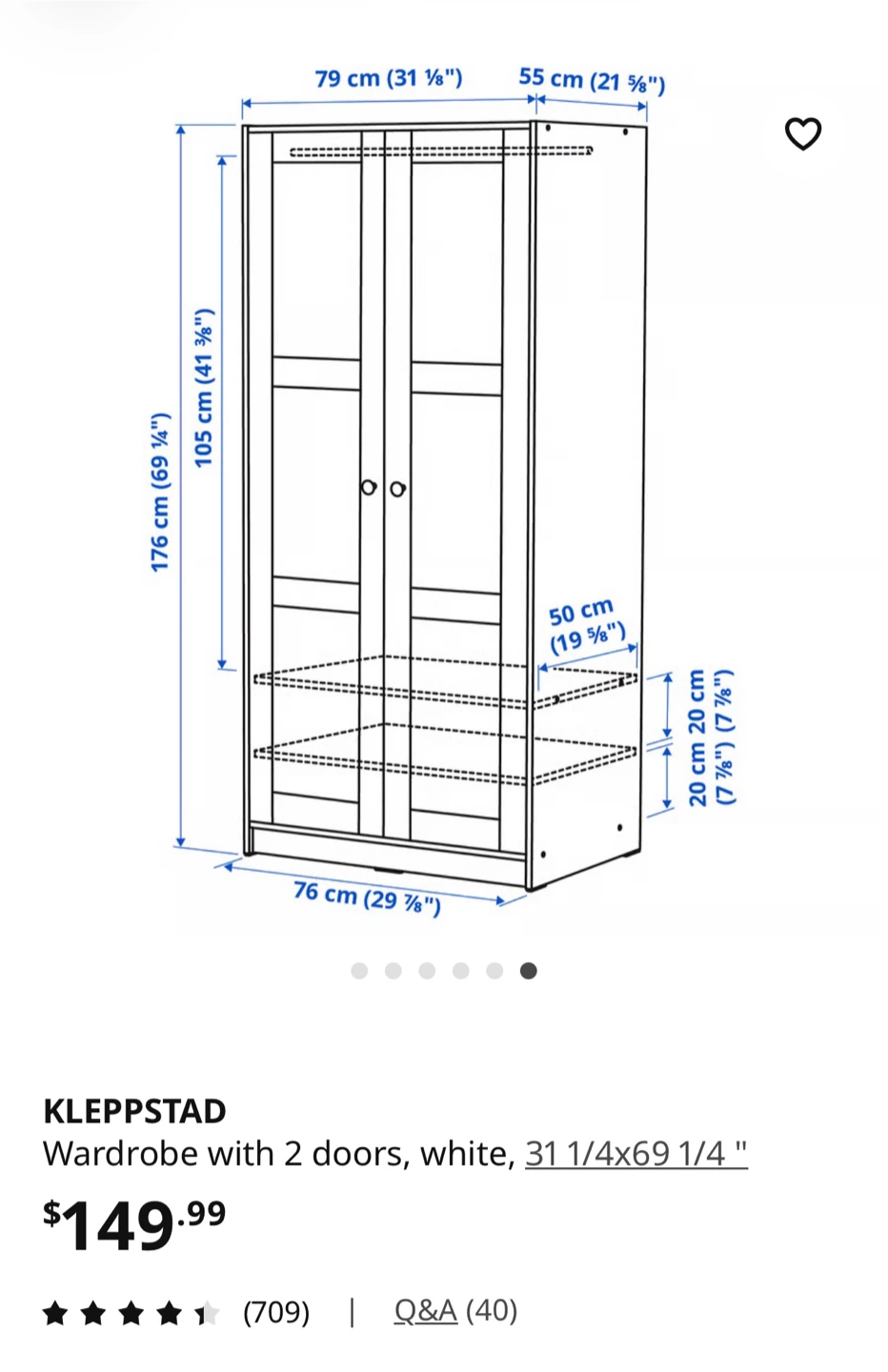 IKEA PAX Wardrobe - White #cleanout - photo 4