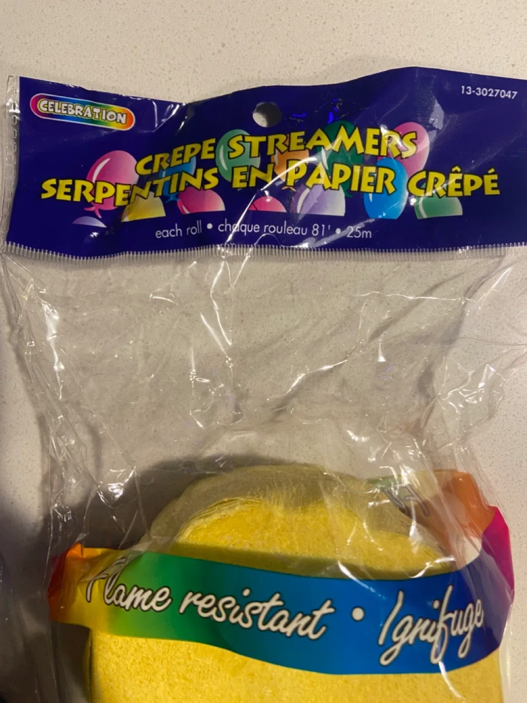 FREE New Celebration Crepe Streamers - Blue & Yellow image indicator(2)